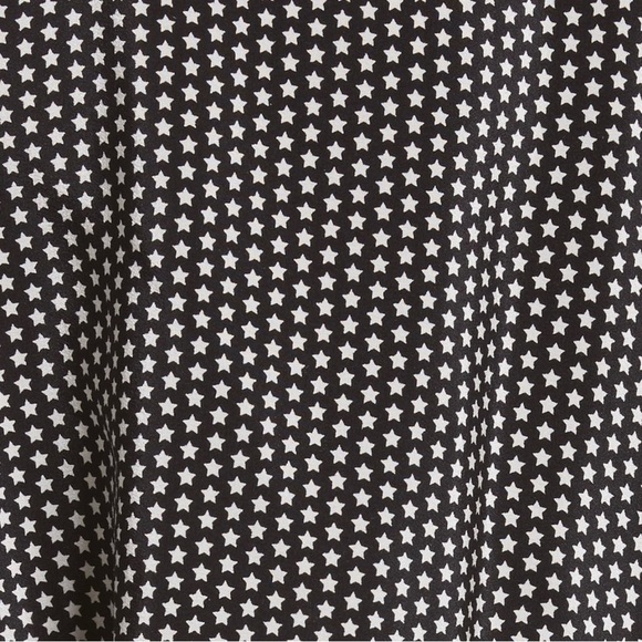 Robert Rodriguez Star Print Cold Shoulder Silk Dress, Small - Picture 2 of 15